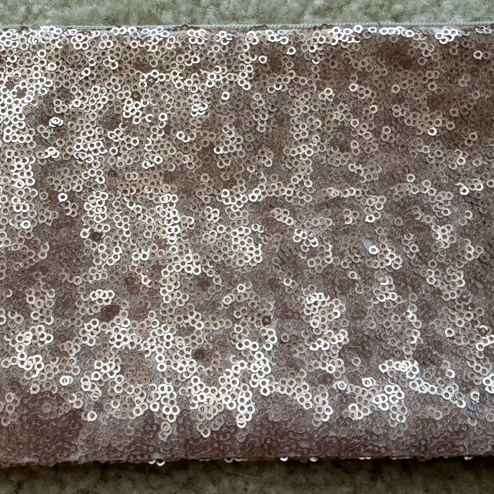 Rose Gold Sequin Clutch